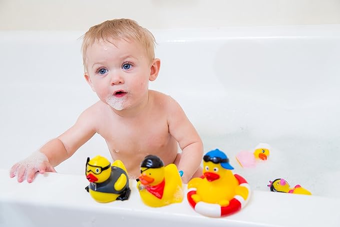 3" Bathing Rubber Duck [Sealed Hole, No Mildew] - Baby Safe Bathtub Bathing Toy