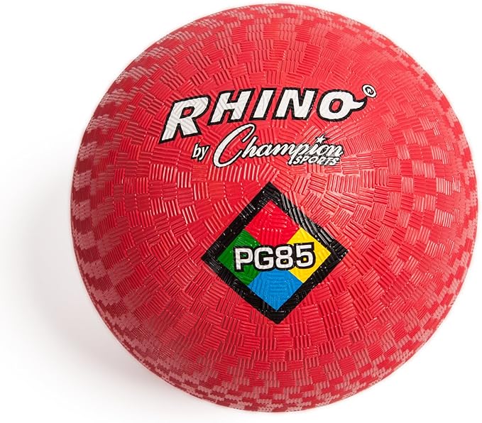 Champion Sports Playground Balls – Single Balls & Sets, Multiple Colors, Durable Nylon-Wound Construction for Kickball & Indoor/Outdoor Play