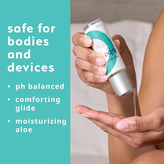 plusOne Menopause Lube – Water-Based Lubricant with Organic Aloe, 2 fl oz | Extra-Moisturizing Personal Lubricant, Organic Aloe, pH-Balanced for Menopausal Dryness & Comfort, Glycerin & Paraben Free