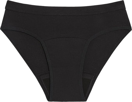 KNIX Teen Girls Cotton Leakproof Period Underwear Bikini – Moderate Flow Protection, Absorbs 2–4 Super Tampons