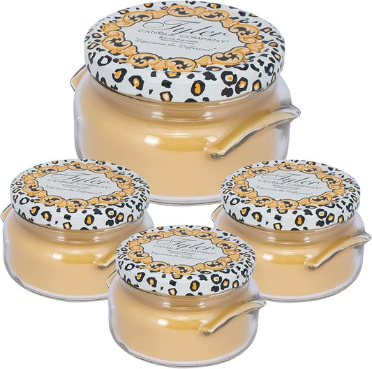 Elanze Designs Tyler Candle Trophy 11 Ounce and ICON 3.4 Ounce Aromatherapy Scented Candles; Set of 4