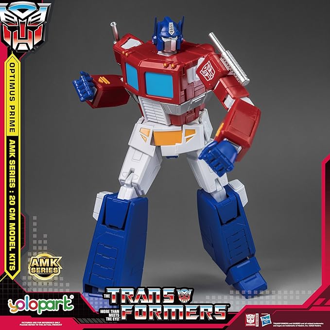 YOLOPARK Optimus Prime Transformer Toys,AMK Series 7.87 Inch Highly Articulated Transformers G1 Action Figures with Weaponry for Adults Boys Girls,No Converting