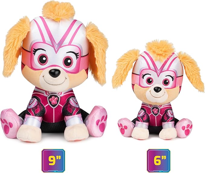 GUND PAW Patrol: The Mighty Movie Skye Stuffed Animal, Officially Licensed Plush Toy for Ages 1 and Up, 6”