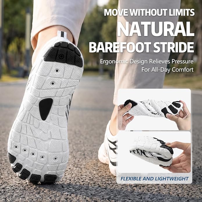 ELETON Barefoot Shoes Women Men Footwear, Wide Toe Box Hiking Zero Drop Non-Slip Quick-Dry River Boat Pool Beach Water Shoes, Lightweight Swimming Running Walking Sneakers Unisex