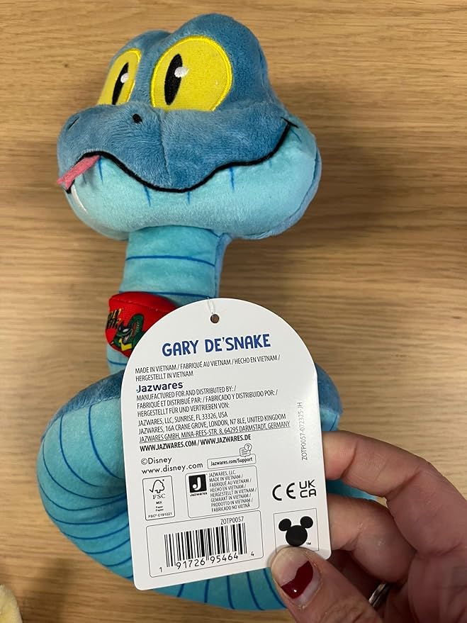 Disney’s Zootopia 2 8” Plush Gary De’Snake - Stuffed Animal Movie Toys for Kids and Collectors - Suitable for Ages 3+