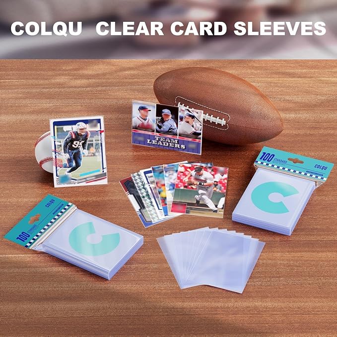 10000ct Clear Card Sleeves for Trading Cards, Soft Baseball Sports Card Sleeves, Soft Plastic Protector Fit for MTG Game Standard Cards