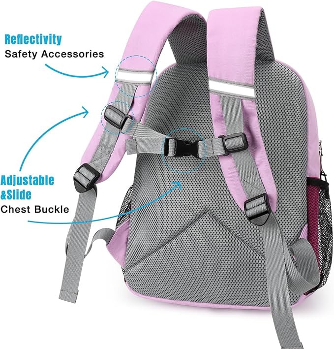 STEAMEDBUN Toddler Backpack for Girls 2-4, Kindergarten & Preschool Mini