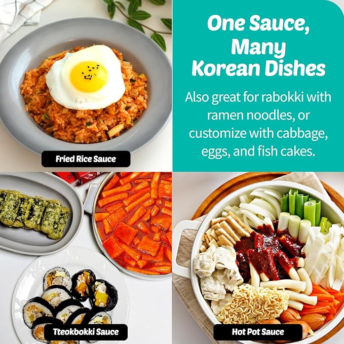 COELO Sweet & Spicy Tteokbokki Sauce 42.3oz x 2Pack - Hot Korean Secret Seasoning Sauce for Rice Cake Stir-Fries Asian Cuisine | Quick & Easy Simple Cooking | Party Camping K-Food 떡볶이 양념 소스