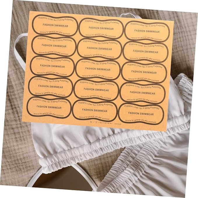 100Pcs Adhesive Protective Stickers for Swimwear and Panty Liners Strong Adhesive Decals for Underpants Smooth Surface Easy Application Material
