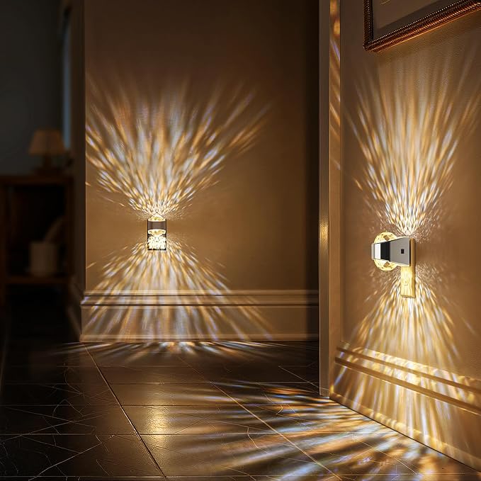 Night Light, Sliver Projector Night Lights Plug into Wall 2 Pack | LED Night Light Soft White for Bedroom, Dimmable Brightness Dusk to Dawn Nightlight for Bathroom, Gaming Room, Home Decor