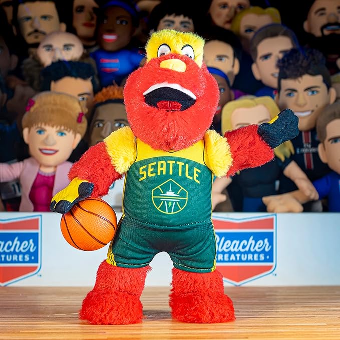 Bleacher Creatures Seattle Storm Doppler 10" Mascot Plush Figure - A Mascot for Play or Display