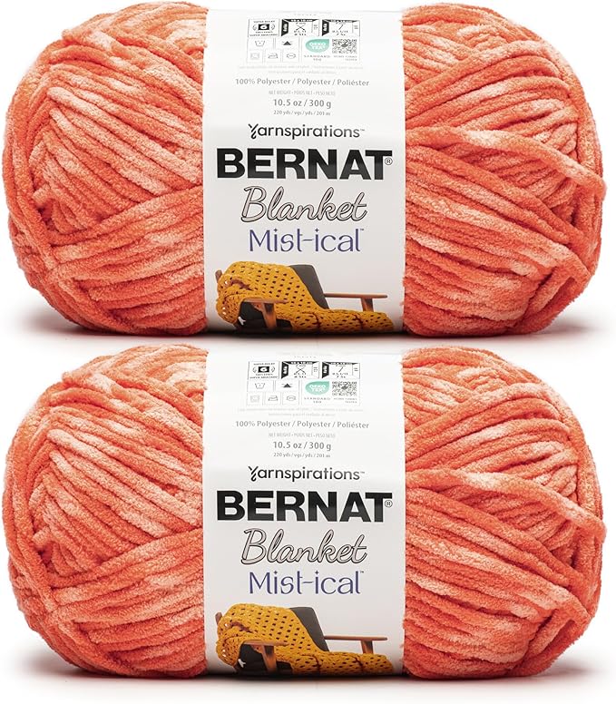 Bernat Blanket Mist-ical Cactus Flower 2 Pack of 300g Yarn