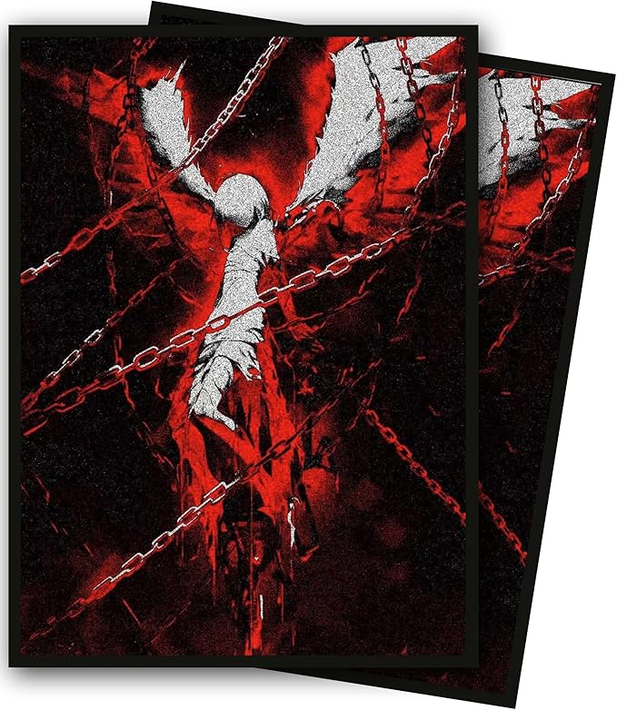 MTG Card Sleeves, Ultra Clear Front & Matte Finish Back, 100 Count Standard Size Matte Art Sleeve for Magic The Gathering (Angel)