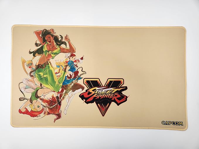 Street Fight V Girls Playmat, Multi-Functional playmat Serves as Surface for Gaming Comfort and as a Protective Layer for Your Cards, Game Pieces and Table, Made from neoprenepolyester Fabric