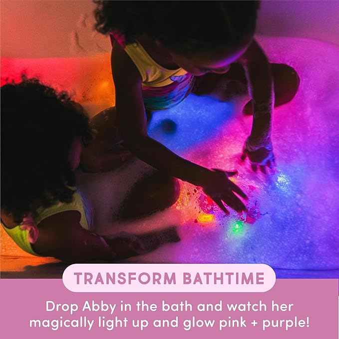 Glo Pals x Sesame Street Water-Activated Light-Up Cubes for Sensory Play (Abby Cadabby - Cubes with Character) - Valentine Day Gift