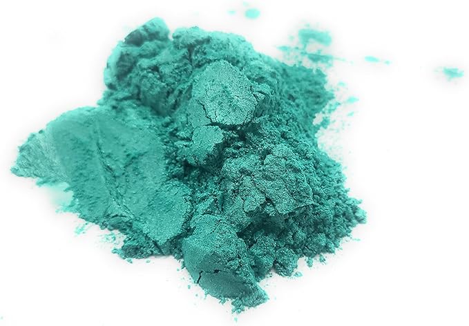 Pearl Mica Powder Pigment Dye - 500 grams (1.1 lbs) - Best Bulk Price for Fine Arts, Crafting, Painting, Bath bomb Soap Candle Slime Jewelry Making, Epoxy Resin, Woodworking (Green AG22)