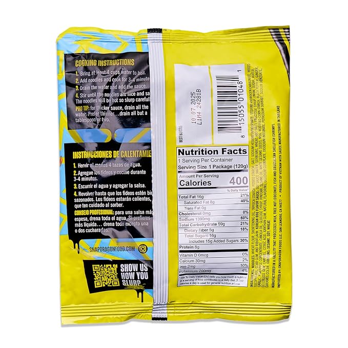 Snapdragon Saucy Instant Noodles with Korean BBQ Slurpable Sauce - Quick Meal, Snack, and Lunch. 12-Pack Microwave Noodles for Cup, Bowl, Ramen or Asian Stir Fry