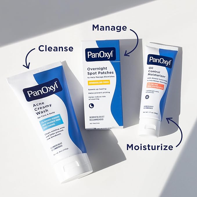 PanOxyl AM Oil Control Moisturizer, NEW Sheer Formula, Absorbs Excess Oil and Reduces Shine, with Mineral Sunscreen for Acne Prone and Oily Skin - SPF 30-1.7 oz