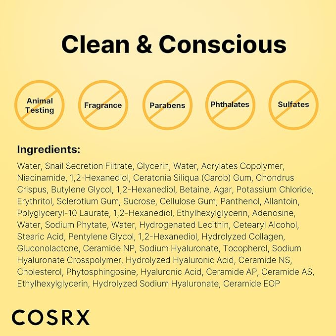 COSRX Snail Mucin Hydrogel Mask + Peptide Collagen Hydrogel Eye Patch