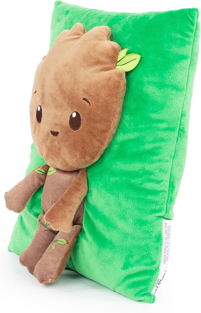 Jay Franco Marvel Guardians of The Galaxy Groot 3D Snuggle Pillow - Super Soft Plush Pillow, Measures 13 Inches