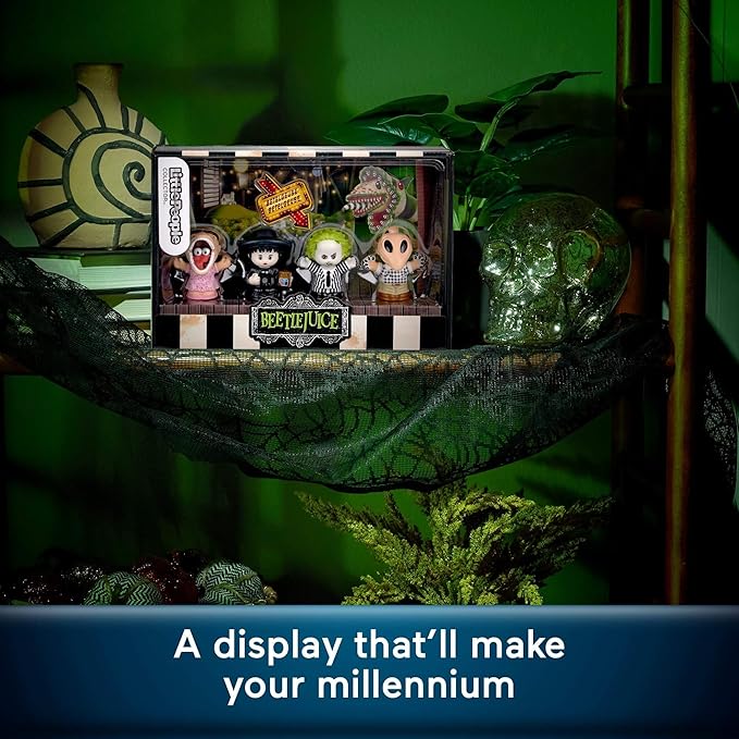 Little People Collector Beetlejuice Special Edition Set for Movie Fans, 4 Character Figures in a Display Package