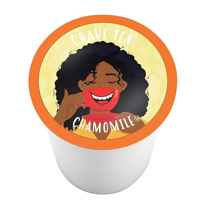 Crave Beverages Tea Pods, Chamomile for Keurig K Cup Brewers, 40 Count