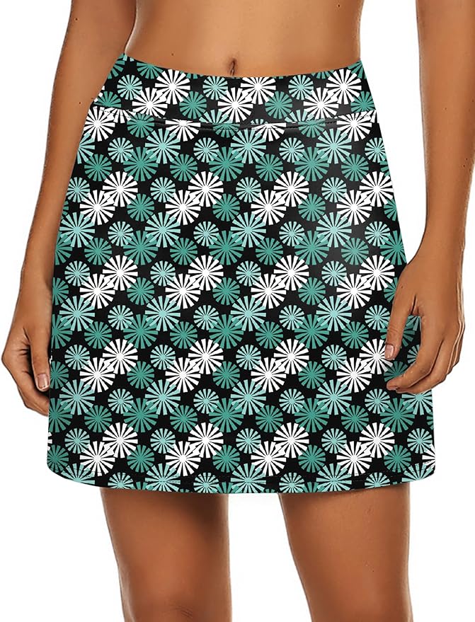 Ekouaer Women's Active Performance Skort Lightweight Skirt for Golf Tennis | Built-in Shorts, A Line, High Waisted, Tummy Control, Pickleball, Running, Workout, Sports, Skorts for Woman