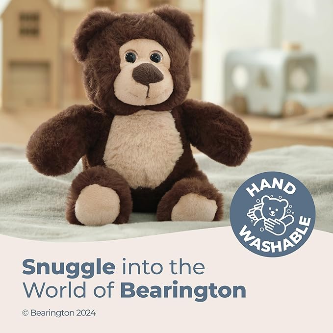Bearington Collection Lil' Beau Small Brown Plush Stuffed Animal Teddy Bear - Stuffed Animals - 7 Inches