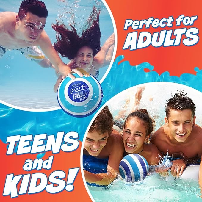 The Ultimate Pool Ball - Fill It with Water to Play Underwater Games - Best Outdoor Toys for Kids Ages 8-12 - Fun Easter Basket Stuffers for Boys & Ideas for 6, 7, 9, 10 & 11 Year Old Girls & Teens