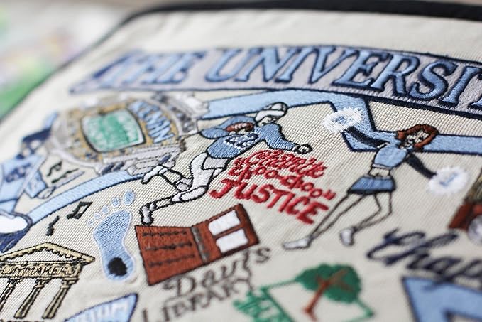 Catstudio University of North Carolina Collegiate Embroidered Decorative Throw Pillow