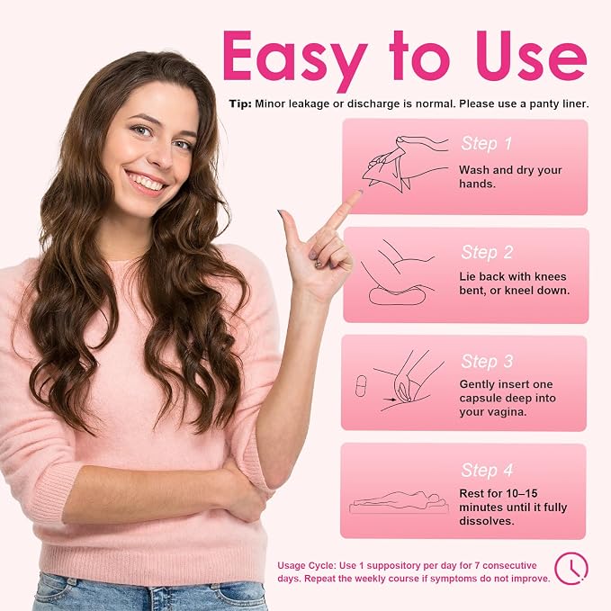 NATURE TARGET Vaginal Probiotics Suppositories for Women, 30 Count | Balances Vaginal PH, Eliminates Unpleasant Odor, Freshness Support, Relieves Irritation & Dryness, 100% Vegan, Paraben-Free