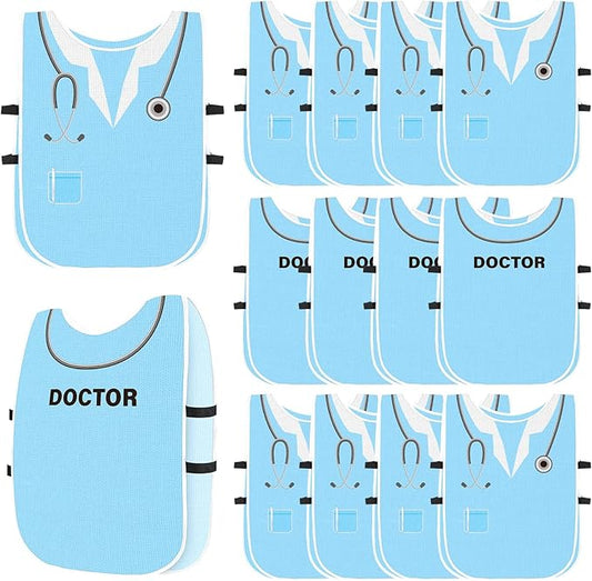 Panitay 12 Pcs Kids Dressing up Costumes Toddler Kids Dress up Vests for Boys Girls Party Pretend Play Costume Supplies