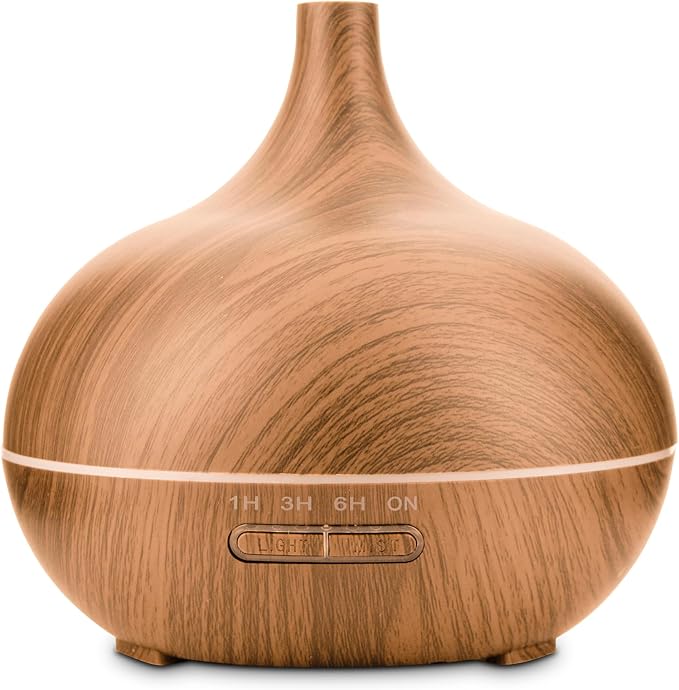 Essential Oil Diffuser – Premium Aromatherapy Diffuser with Essential Oils – Scent Diffusers for Home, Large Room, Office & Apartment Essentials – Air Diffuser - Includes 4 Essential Oils (400ml)
