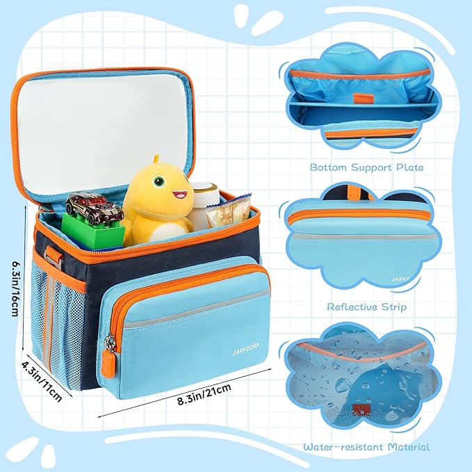Kids Bike Basket, Front Frame Handlebar Bag for Toddler Scooter Tricycle Bicycle, Cute Small Fabric Bicycle Basket for Boys & Girls,