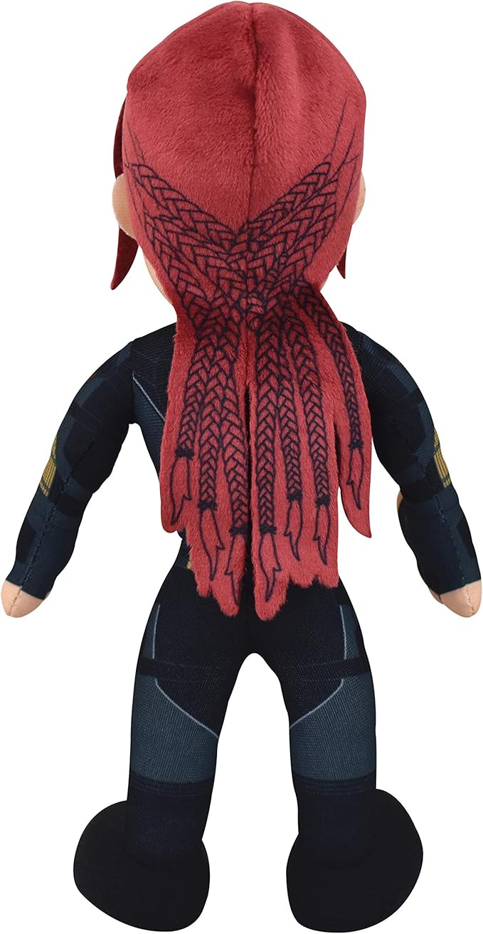 Bleacher Creatures Marvel Black Widow 10" Plush Figure - A Superhero for Play or Display
