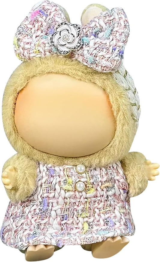Clothes Fit for 17CM Doll, Fashion Doll Clothes Outfit Set Cute Theme Designer Toys Dress Accessories for Collector Fans Display (Florid Pink)