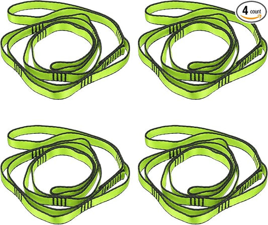 PATIKIL Daisy Chain Straps, Strong Climbing Strap Adjustable Nylon Chain Sling with Loops for Aerial Yoga Hammock Swing