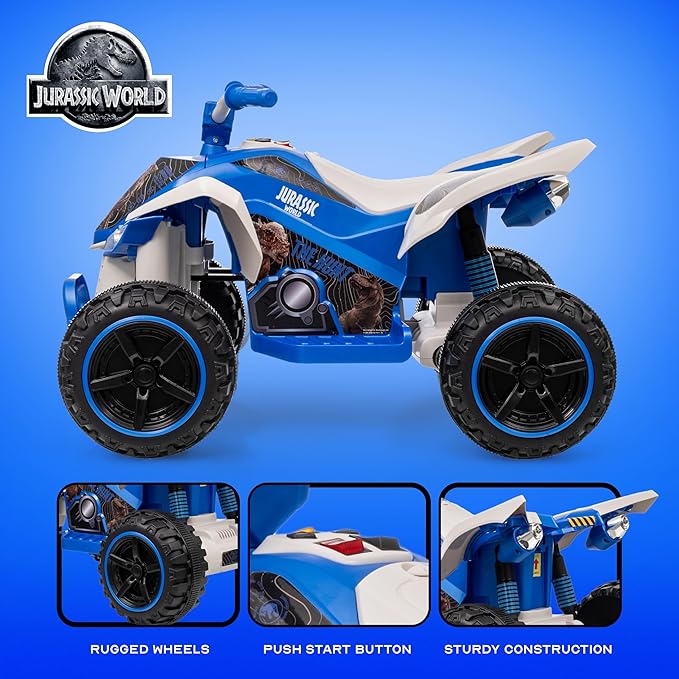 Voyager - Jurassic - 12V ATV Ride On Toy, Fun and Exciting Ride for Kids, Stylish Design for Imaginative Play
