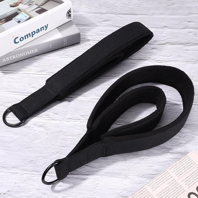 TOBWOLF Pilates Straps - Double Loop D-Ring Straps for Reformer, Padded, Home Gym Workout