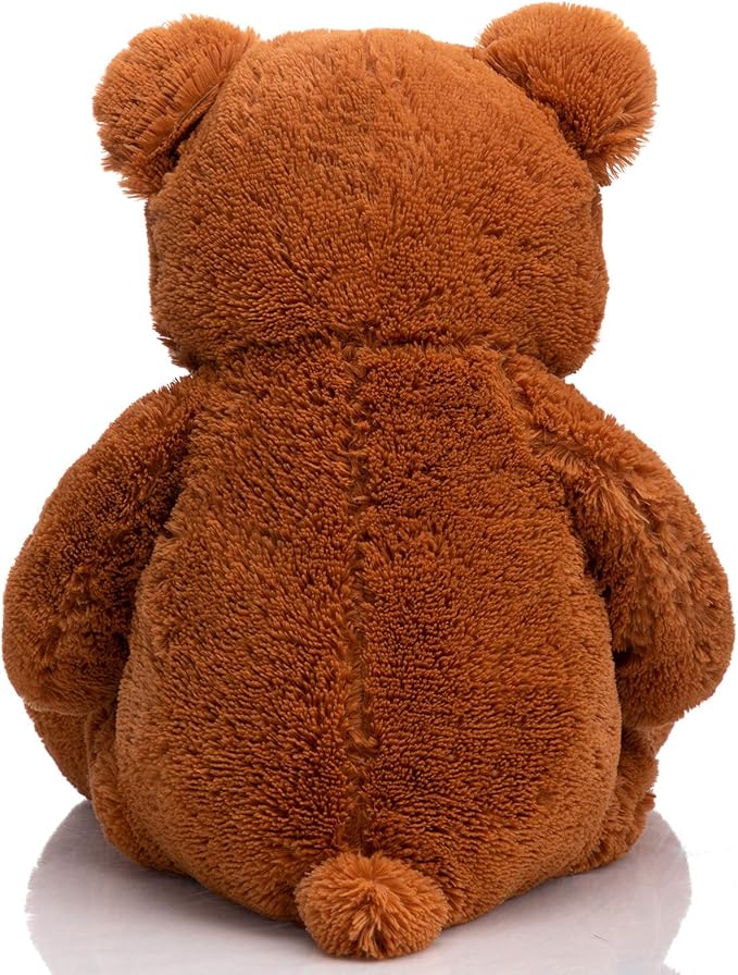 HollyHOME Teddy Bear Stuffed Animal Plush Giant Teddy Bears with Footprints Big Bear 36 inch Brown