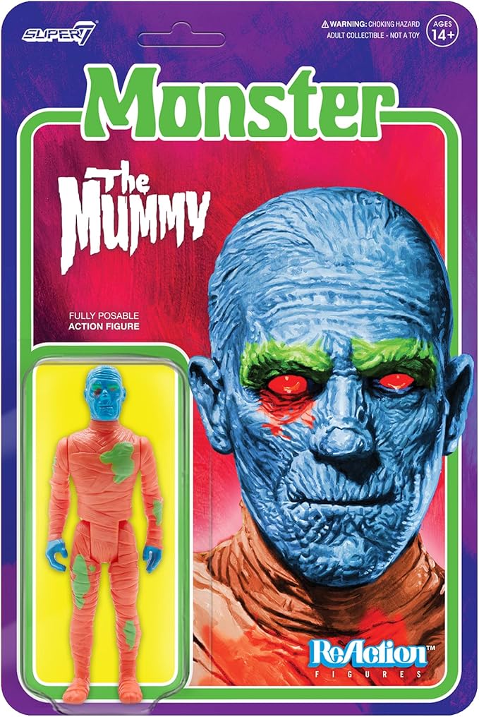 Super7 Universal Monsters The Mummy (Costume Colors) - 3.75" Universal Monster Movies Action Figure Classic Movie Collectibles and Retro Toys