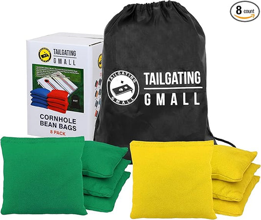 Cornhole Bags Set of 8 Regulation Professional Corn Hole Bean Bags Weather Resistant for Tossing Adults Yard Game