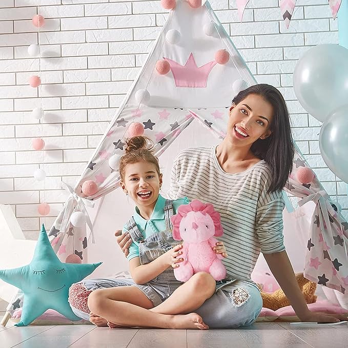 Pink Dinosaur Stuffed Animals for Girls, Dinosaur Toys for Kids 3-5, Soft Plush for Baby and Toddlers, Gifts for Mom Sister Daughter, Xmas Birthday Gift for 4-6, 6-8 Year Old