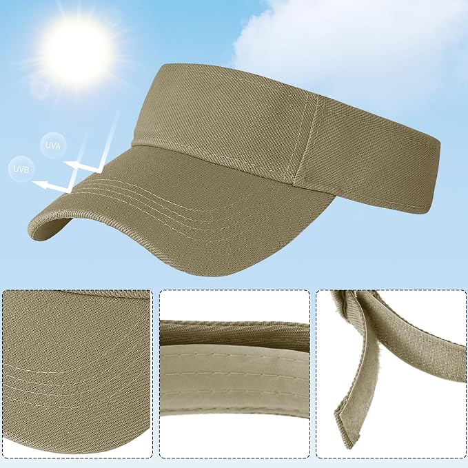 Marrywindix 1 Piece of Sport Wear Athletic Visor Sun Sports Visor Hat Visor Adjustable Cap for Women and Men