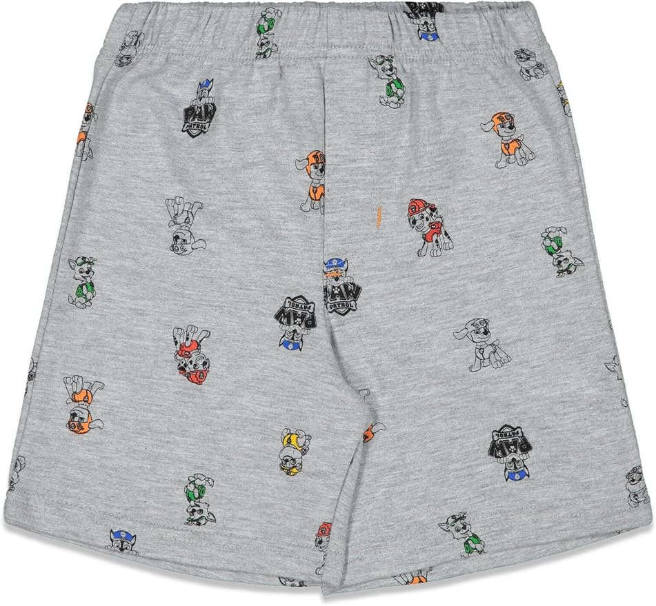 Nickelodeon Paw Patrol T-Shirt and French Terry Shorts Outfit Set Infant to Big Kid Sizes (12 Months - 10-12)