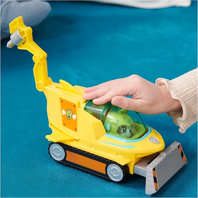 Paw Patrol Aqua Pups Rubble Transforming Hammerhead Shark Vehicle with Collectible Action Figure, Kids Toys for Ages 3 and up