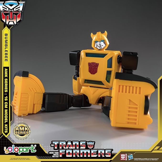 YOLOPARK Bumblebee Transformers Toy,AMK Series 6.3 Inch Highly Articulated Transformers G1 Action Figures with Weaponry for Adults Boys Girls,No Converting