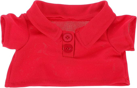 TOYANDONA Plush Bear Clothes Red Shirt Doll Accessories Soft Tiny Clothes for Stuffed Animals 6 Inch Replacement Outfit for Bear Plush Toys