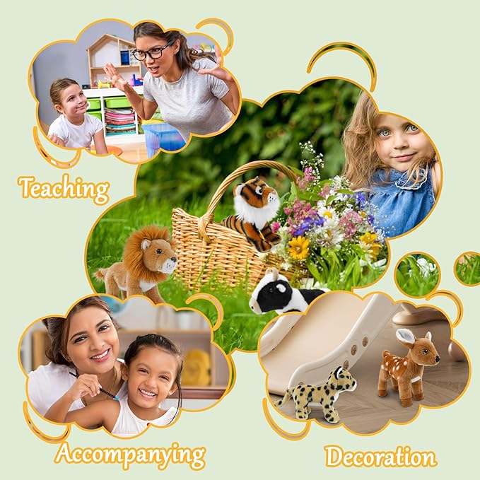 Stuffed Animals Toy Farm Animals 8 INCH,Plushies Stuffed Animals for Girls Plush Toys Little Stuffed Animal, Cute Stuffed Animal Plush Toy for Boy Girls (Standing Cows)