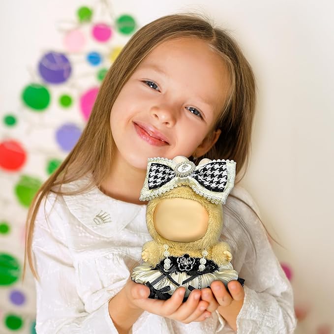 Clothes Fit for 17CM Doll, Fashion Doll Clothes Outfit Set Cute Theme Designer Toys Dress Accessories for Collector Fans Display (Black Parisian)